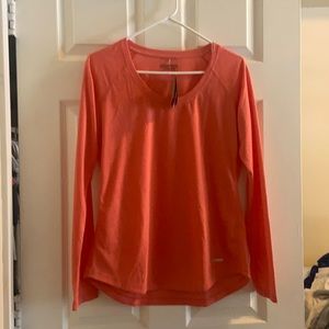 Never worn. Salmon color long sleeve. Light weight shirt.